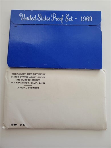 1969 U.S. Proof Set + 1969 U.S. Mint Uncirculated Coin Set (P & D) - TWO Silver Kennedy Half Dollars - Etsy