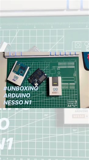 Hack The Board on Instagram: "Unboxing the new @arduino.cc NESSO N1, crafted with @m5stack ’s clean engineering style. Tiny board, plenty of muscle — ESP32-C6 up to 160 MHz, a bright 1.14" touchscreen, Wi-Fi, Bluetooth, and even LoRa baked in. I’ll walk through the build, the box contents, and the QWIIC + Grove connectors that make it plug-and-play for rapid IoT builds. If you’re into compact boards that punch above their size, this one deserves a spot on your desk. #NessoN1 #Arduino #ArduinoCom
