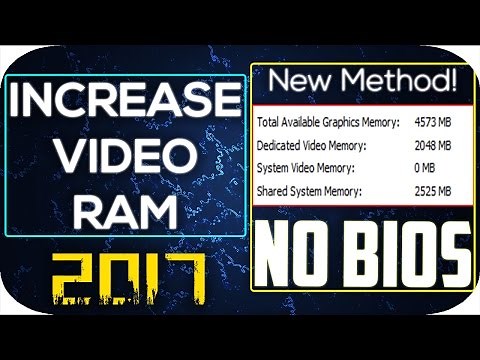 How To Increase Dedicated Video Ram Memory WITHOUT BIOS - New Method, UPDATED