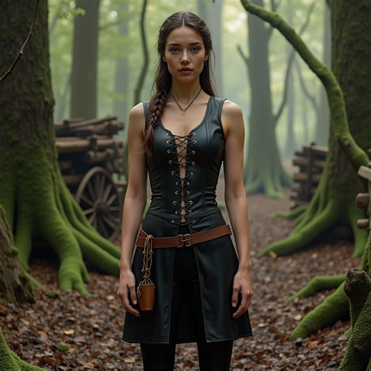 Women's Black Leather LARP Warrior Dress – Renaissance Corset Tunic for Fantasy Cosplay, Elven Archer, or Medieval Rogue Costume - Etsy