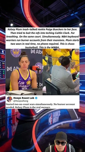 Kelsey Plum Started Two Wars Without A Burner Account 💀 #nba #basketball #wnba