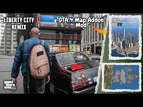 GTA 5 - Liberty City V Remix Installation | GTA 4 Map Addon Mod for GTA 5