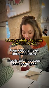 22 reactions | Du 27/01 au 02/02, aura lieu la Semaine de l'Anglais....