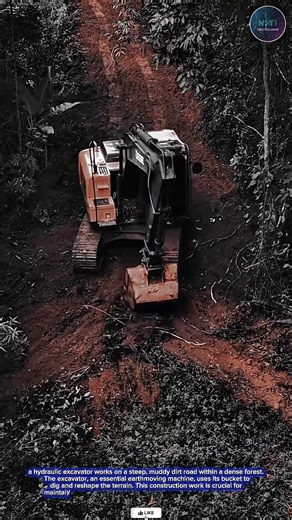 Heavy Equipment vs. Rugged Terrain: Excavators Navigate Dense Jungle