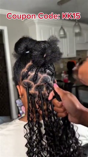 🥰Boho Extended Locs with Knotless Crochet | Burmese Curly Human Hair Install #elfinhair