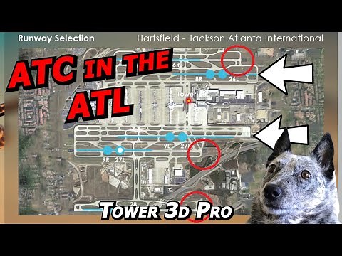 Tower 3D Pro: the Busiest Airport in the World (KATL)- Real Controller Plays