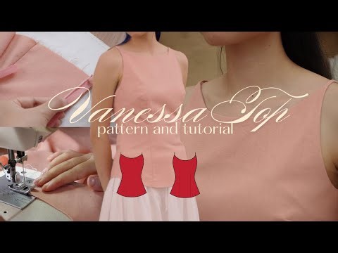 Audrey Hepburn–Inspired Elegant Boat Neck Top | Vanessa Top Sewing Tutorial
