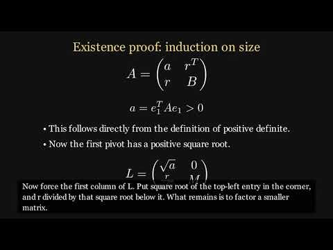 Linear Algebra 74: Cholesky Decomposition