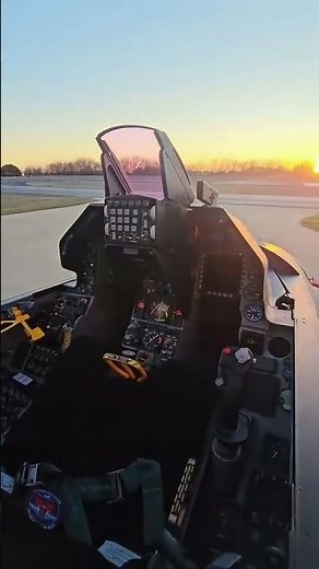 cockpit view of F-16 fighter jet