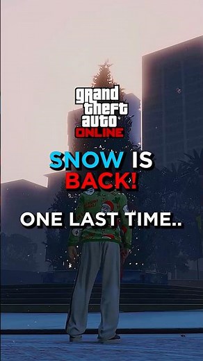 SNOW IS BACK IN GTA!!