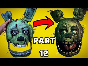 "How to Make a Springtrap Mask | DIY FNAF Cosplay Tutorial Part 12"