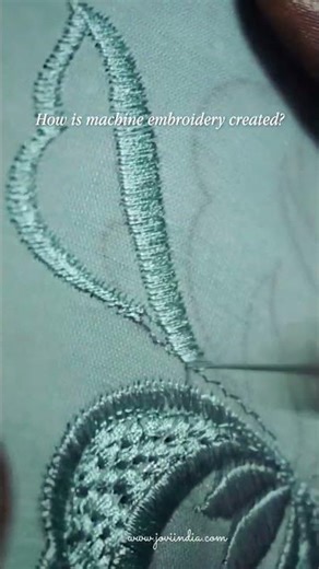 How is machine embroidery created?
