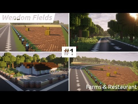 Farms & Restaurant - Minecraft Timelapse | Wendom Fields #1