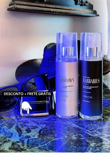 Kit Body Splash Masculino Barbarius e Midtown – 200ml Duas fragrâncias masculinas em um só kit, pensadas para momentos diferentes do dia. Uma opção prática para quem gosta de variar o aroma conforme a ocasião. Frascos de 200ml, ideais para uso diário e também como presente masculino. #primacial