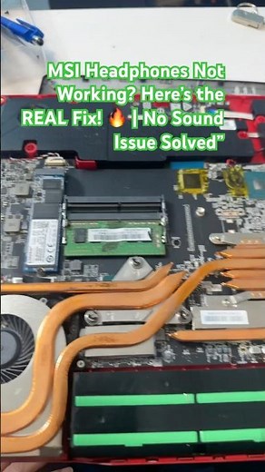 MSI Headphones Not Working? Here’s the REAL Fix! 🔥 | No Sound Issue Solved”