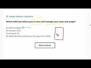 AWS Certified Cloud Practitioner Domain 4