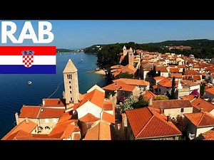 Rab Town Walking Tour, Early Morning, Rab Island, Croatia,2023, 4K