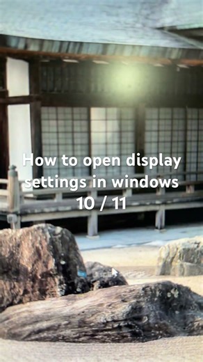 How to open display settings in windows 10 / 11