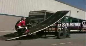 Funny Mini Bike Jump Stunt