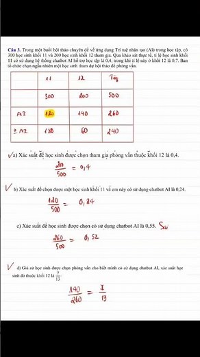 Ôn thi thpt xác suất lớp 11, 12 luyện thi cấp tốc thpt giải toán thực tế 2026 #giasutrongtin