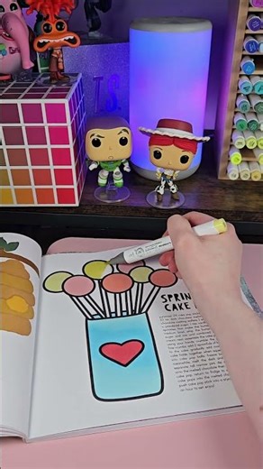 Coloring Sprinkled Cake Pops #coloring #coloringpage #colorwithme #speedcoloring