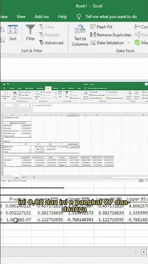 Regresi Linier Berganda Menggunakan Microsoft Excel