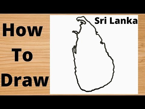 Drawing Sri Lanka Map - Easy Way