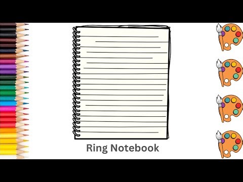 Ring Notebook - Sketch Art and Paint | Step by step tutorial | Pencil to Palette