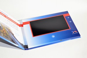 Order 7 Inch Hard Cover Video Brochures - Curveball