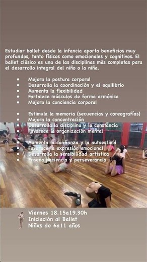 Iniciación al Ballet en Palermo. Primeros pasos en danza clásica. Clases desde los 5 años #spdc