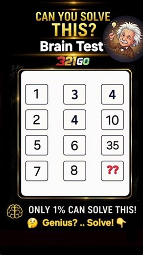 Only for Geniuses 1% Can Solve this Brain Test 🤔 Mathematical Logic, Problem Solving & Mental Math