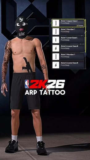 2K26 ARP Tattoo Tutorial