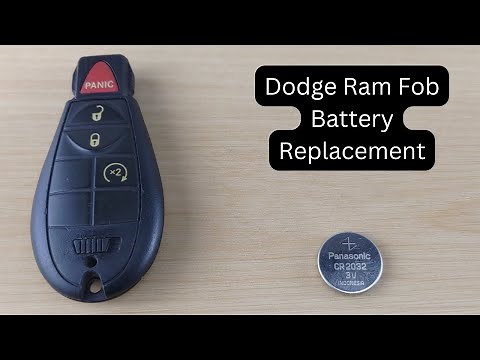 How To Replace or Change Dodge Ram Remote Key Fob Battery 2010 - 2023