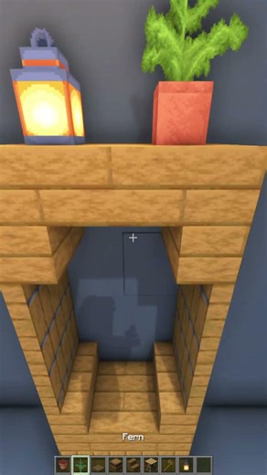 Quick & Easy Minecraft Decoration Idea | Survival Build Tips #shorts