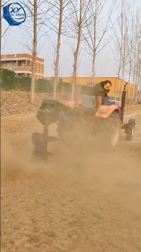 Powerful Tree Planting Auger in Action | Fast & Clean Digging #grainbinsilostiffenerproductionline