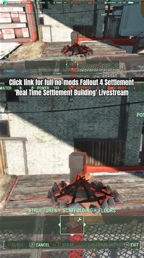 Real Time Settlement Building Livestream 6 - Starlight (4) no mods Fallout 4 Settlement