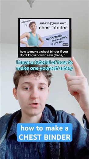 chest binder tutorial #trans #diy #transgender #ftm