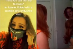 Cher Lloyd wears 'Disgustang' mask on TikTok in nod to iconic Scots viral