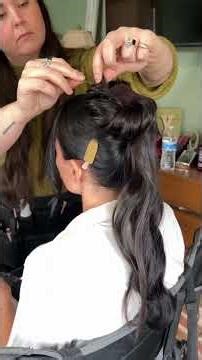 Bridal updo tutorial ✨ Clip-in extension placement for volume