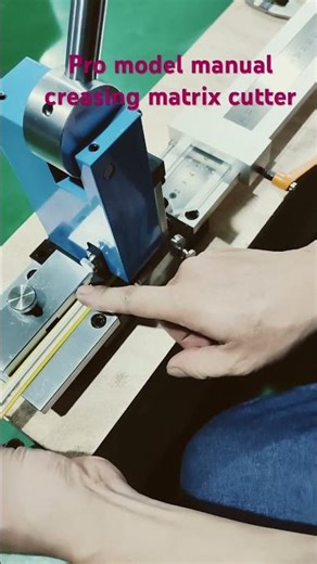 Manual creasing matrix cutter application demo