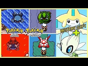 Pokemon Ruby & Sapphire - All Legendary Pokemon Locations + Jirachi & Celebi (Mystery Gifts)