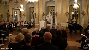 Watch the Nobel Prize lecture in literature. See 2025 literature laureate László Krasznahorkai deliver his Nobel Prize lecture. This lecture will be given in Hungarian. An English transcript can be found on nobelprize.org. Where are you watching from? | Nobel Prize
