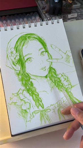 Jisoo Anime Style Art by Meimei Sketch