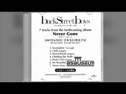 Backstreet Boys - Never Gone Japan Promo CD/CD-r 2005 Unboxing Introduction