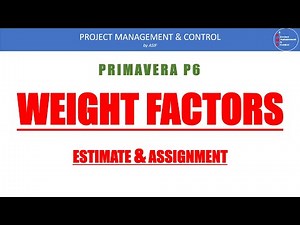 Weigtage Factor computation and Assign to Program in Primavera P6