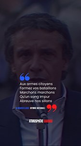 🇫🇷 BONNE FÊTE NATIONALE À TOUTES ET TOUS 🇫🇷 “La Marseillaise” est un titre que Michel Sardou a enregistré en studio accompagné d’un orchestre symphonique pour son album “Le monde symphonique de Michel Sardou et Jacques Revaux” qui en dehors ne contient que des versions instrumentales. Le 14 juillet 1976 il ira jusqu’à l’interpréter en direct à la télévision lors de son concert à Strasbourg. Hélas l’archive vidéo demeure totalement introuvable. C’est pourquoi nous avons choisi une archive dav