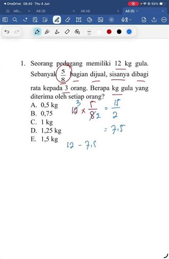 FRACTION WORD PROBLEM