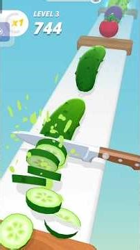 🥒 Knife Skills Challenge – Perfect Cut Gameplay! #youtube Short #games