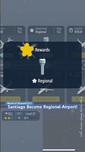 Moment of Santiago Airport SCL become Regional Airport! World of Airports 3.1.1 New Updates!
