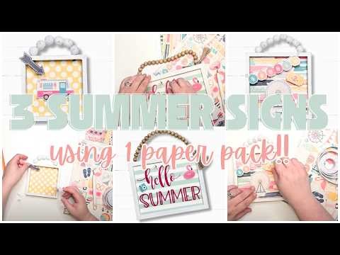 DIY Magic: 3 Creative Signs from 1 Paper Pack!
